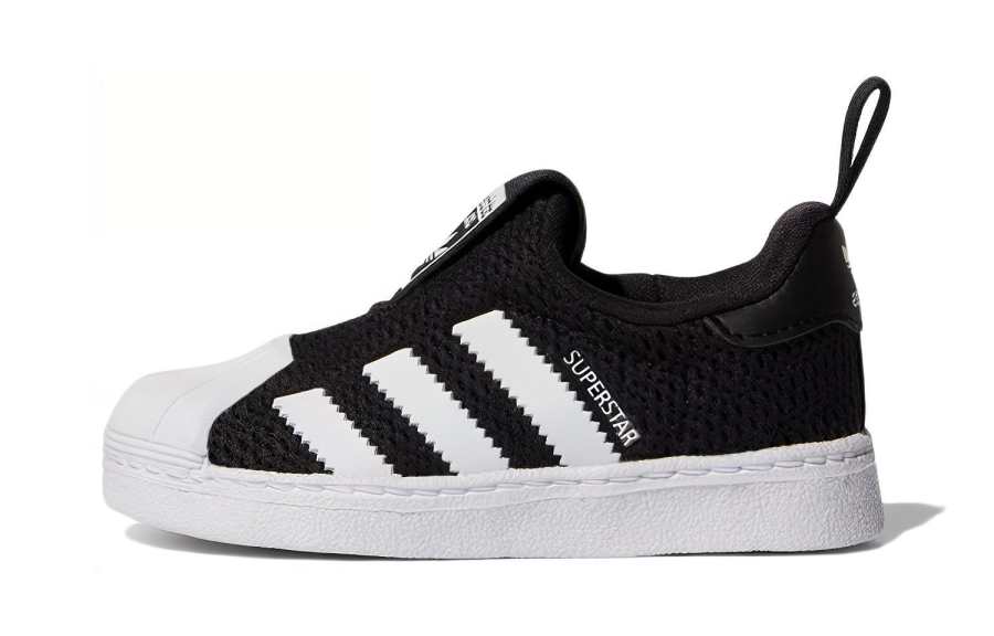 Adidas Originals SUPERSTAR 360 Casual Low top Kids' Skateboarding Shoes Black White Children Aged 3 7 Years Old