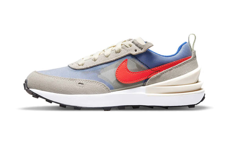 Nike Nike Waffle One Kids Lifestyle Shoes Umber Blue Orange Children Aged 3 7 Years Old