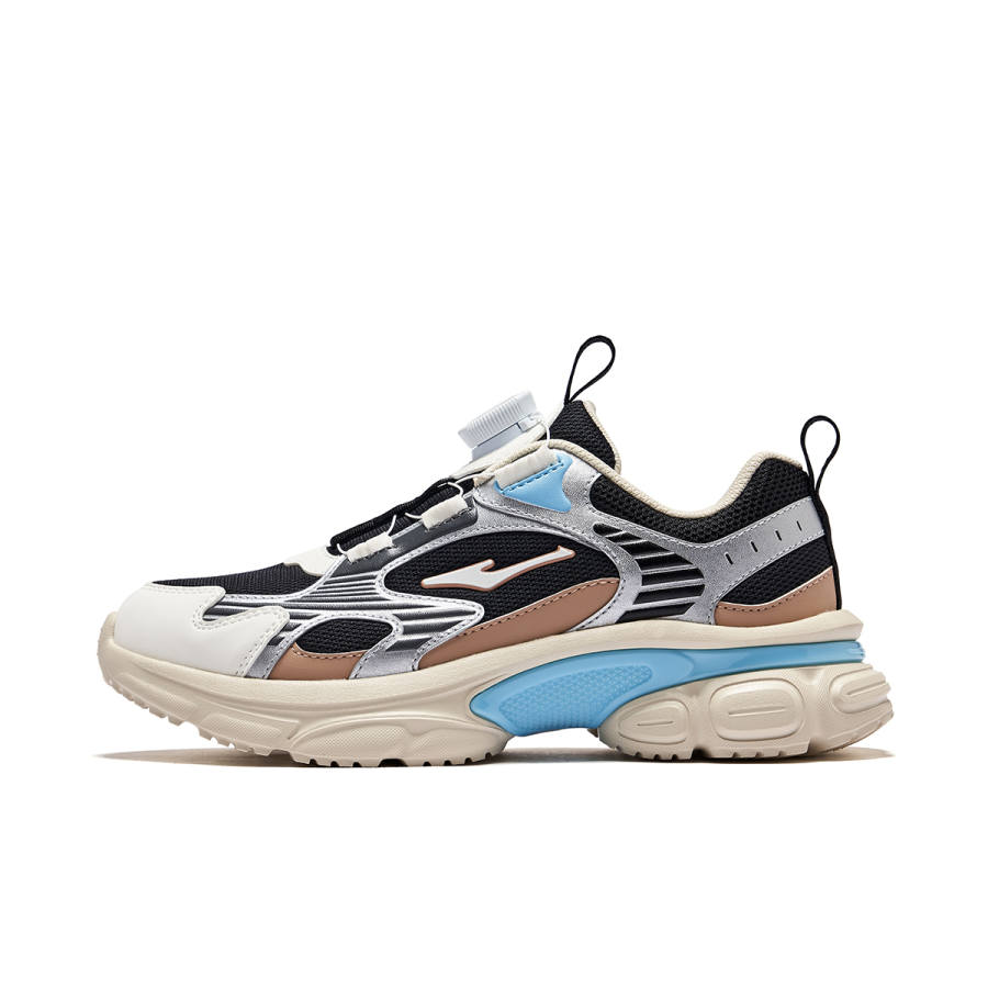 ERKE KIDS Synthetic Leather, Textile Anti Kick Support Low top Kids Lifestyle Shoes