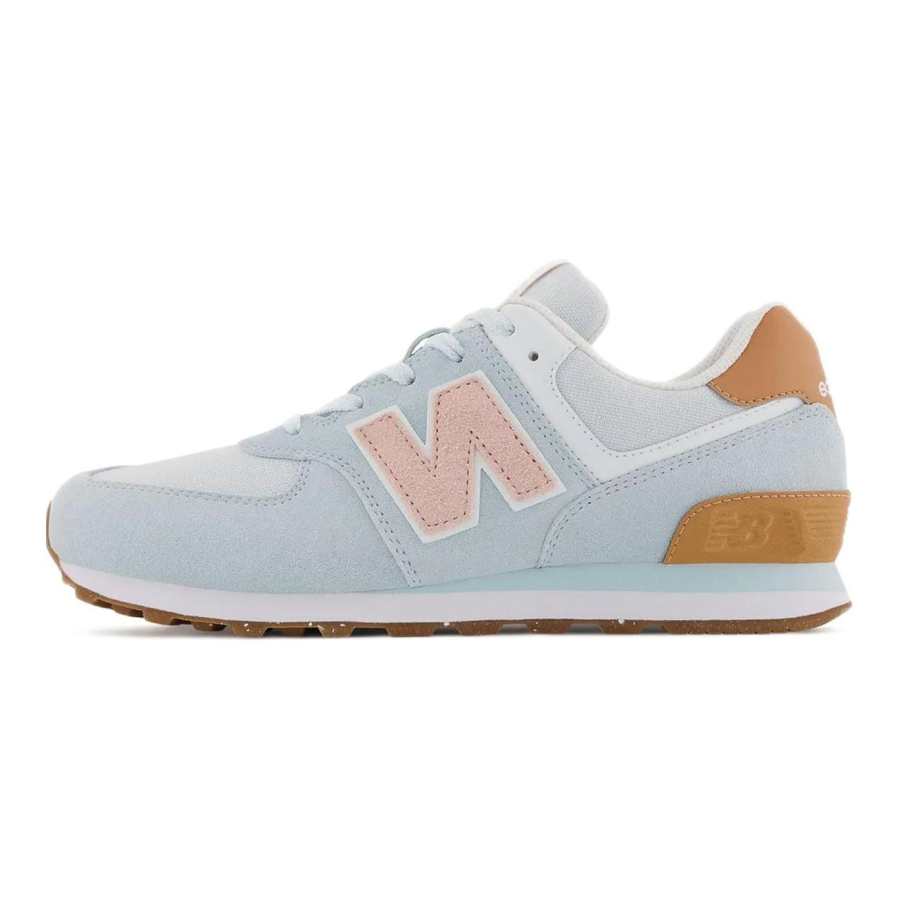 New Balance New Balance NB 574 Cushioning Lightweight Low top Kids' Running Shoes Blue Brown Teenagers