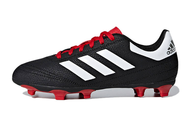 Adidas Adidas Goletto 6 FG Abrasion Resistant Abrasion Resistant Low top Kids' Soccer Shoes Black Red Kids'