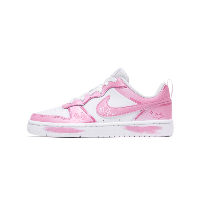 Nike Nike Court Borough Pink Sweet Bubbles Cushioning Slip Resistant Cushioning Slip Resistant Low top