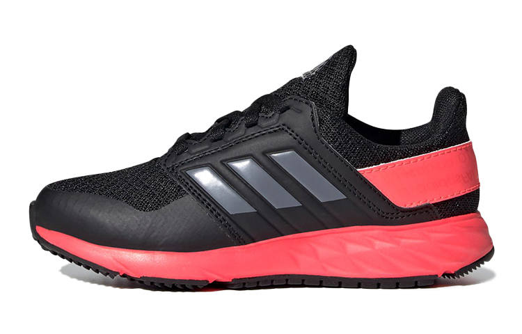 Adidas Adidas Fortafaito Slip Resistant, Abrasion Resistant, Breathable Low top Kids' Running Shoes Black Red Kids'