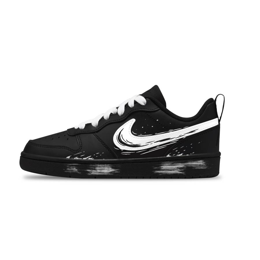 Nike Nike Court Borough Niche Miu Style, Vintage, Splatter Leather Low top Kids' Skateboarding Shoes Unisex