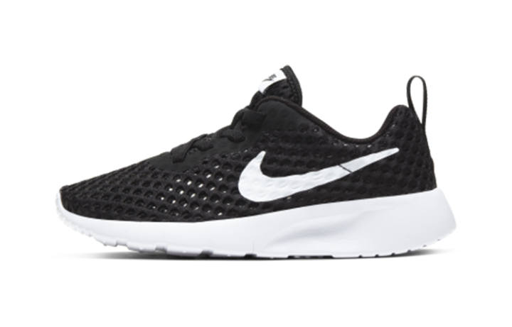 Nike Nike Tanjun BR BPE Slip Resistant Cushioning Breathable Low top Kids Lifestyle Shoes Black White