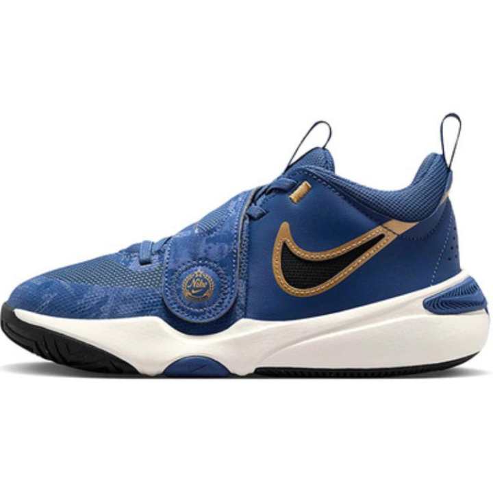 Nike Nike Team Hustle D 11 Low top Basketball Shoes Marine Blue Unisex