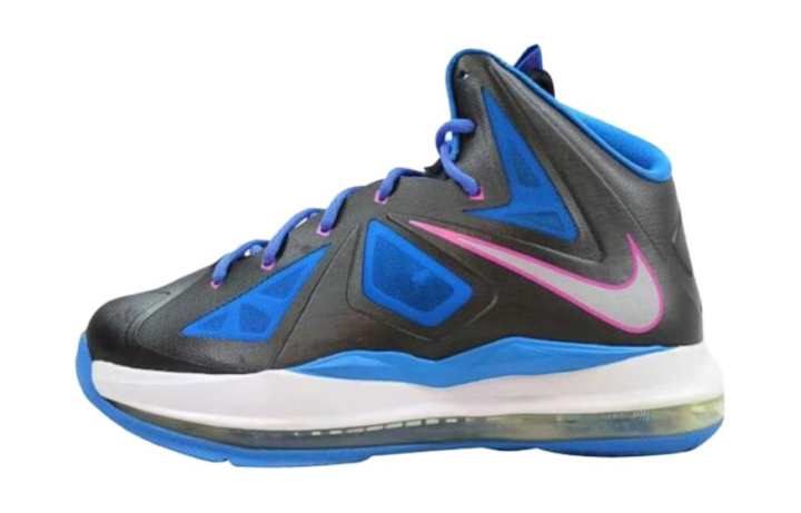 Nike Nike LeBron X 10 Black-Metallic Silver-Photo Blue-White GS