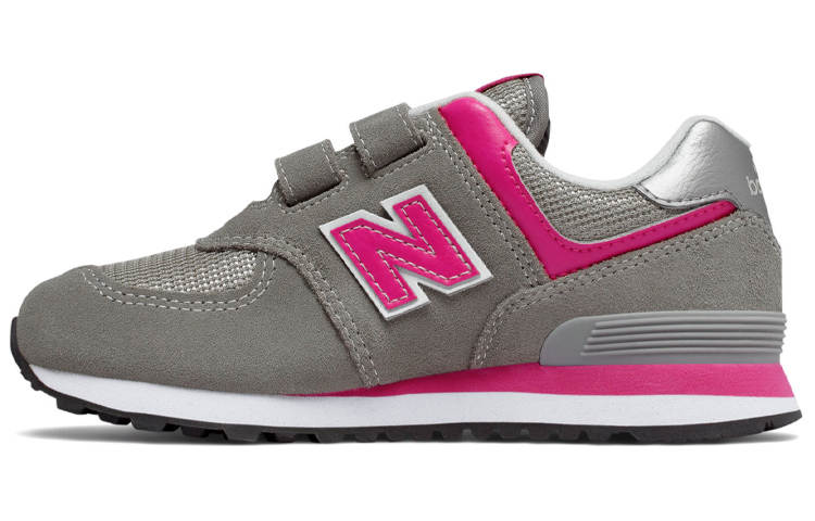 New Balance New Balance NB 574 Core Cushioning Kids Lifestyle Shoes Gray Pink Teenagers