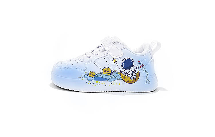 ZUOLENGCHAN Abrasion Resistant, Breathable, Lightweight Low top Kids' Skateboarding Shoes White Blue Kids'