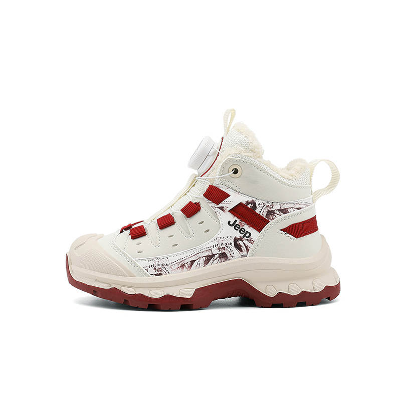 Jeep Synthetic Leather Anti Kick Abrasion Resistant Thermal High top Kids Lifestyle Shoes Kids'