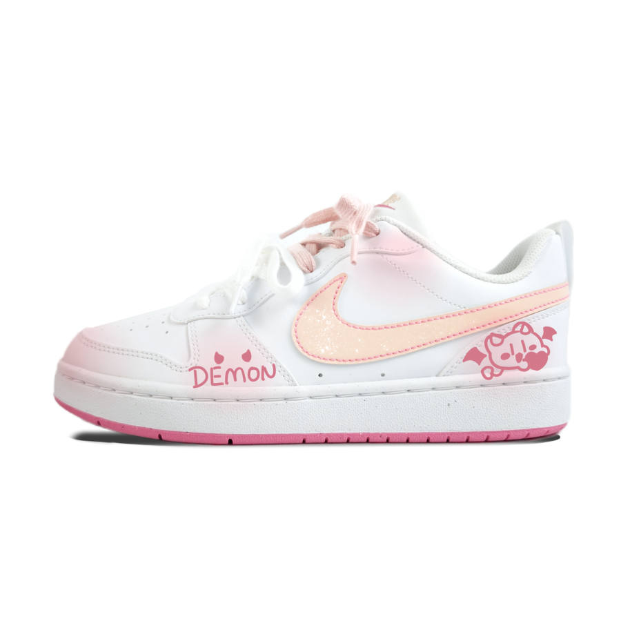 Nike Nike Court Borough Sweet Cool Demon Mismatched Slip Resistant Abrasion Resistant Kids' Skateboarding Shoes Unisex