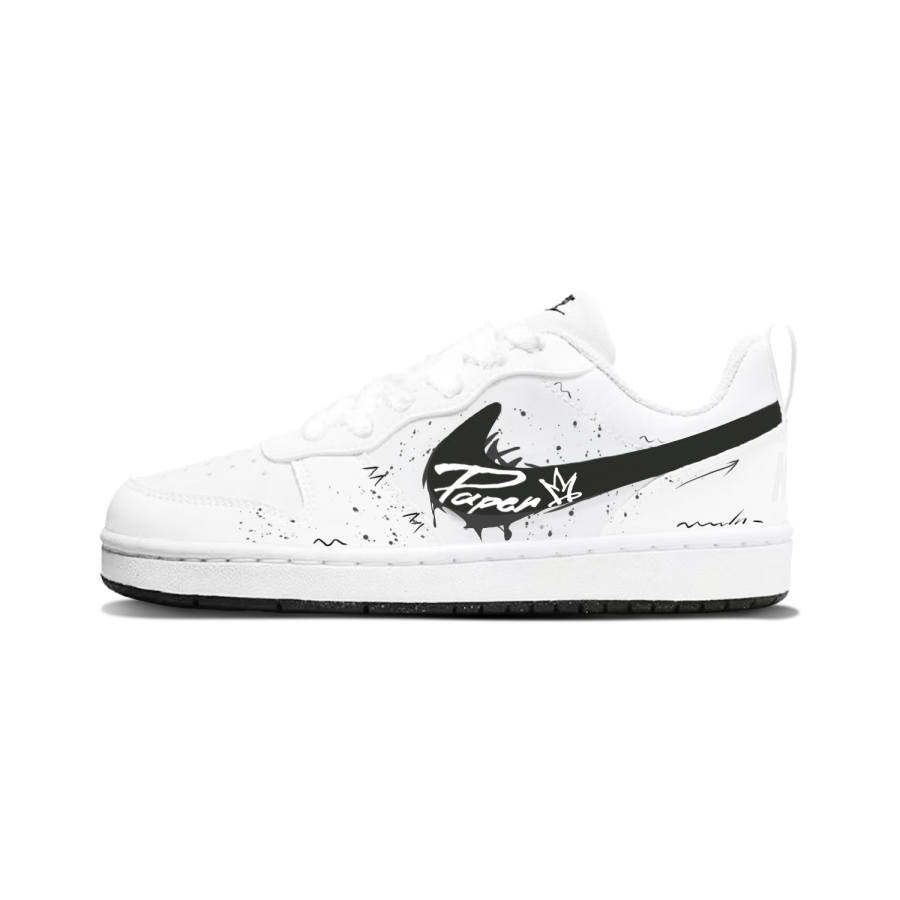 Nike Nike Court Borough Synthetic Leather Cushioning Abrasion Resistant Cushioning, Wear Resistant Low top