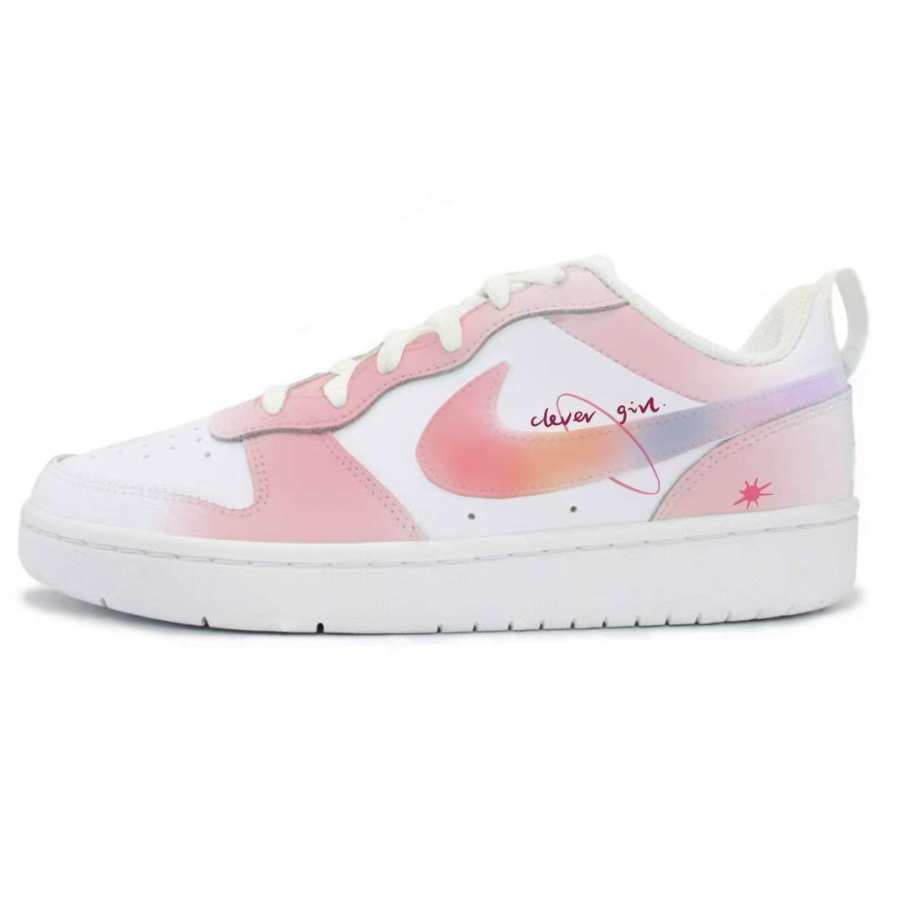 Nike Nike Court Borough Cute Girl Slip Resistant Anti Kick Abrasion Resistant Slip Resistant Anti Kick Abrasion Resistant