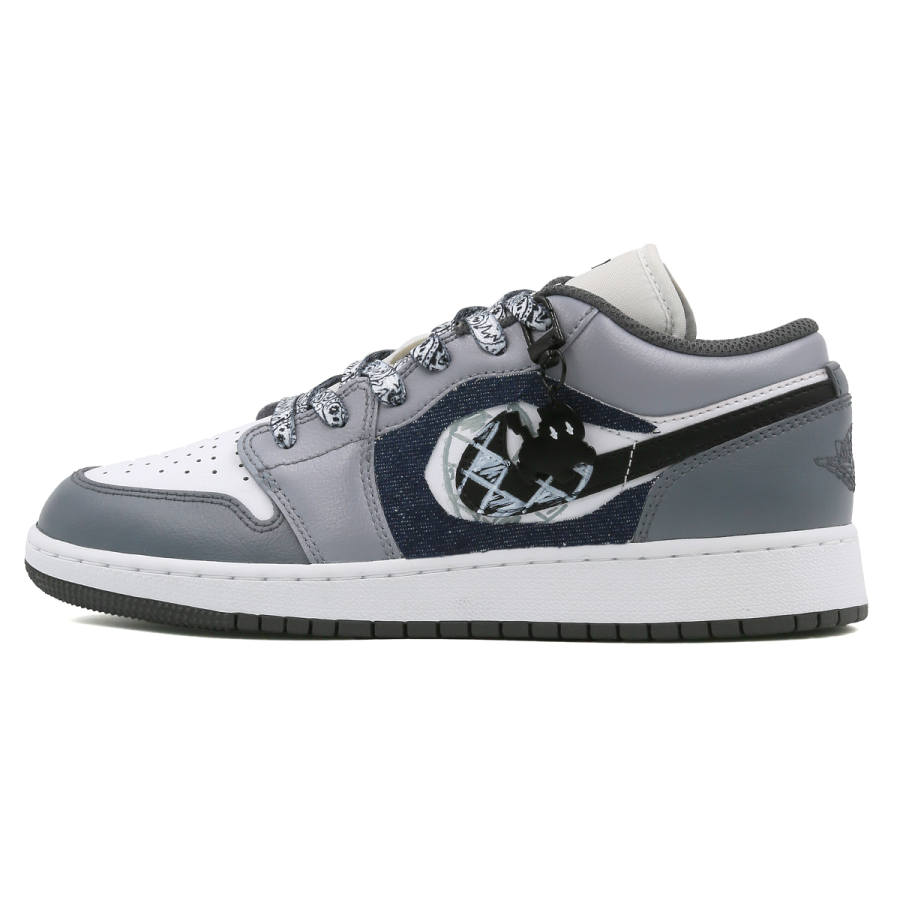 Jordan Jordan Air Jordan 1 Low 'Iron Grey' Slip Resistant Cushioning Abrasion Resistant