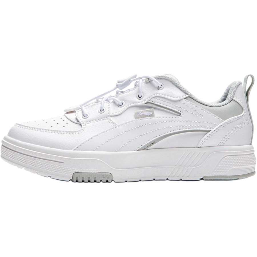 Li-Ning YOUNG Li Ning YOUNG Track Low top Casual Shoes White Gray Teenagers
