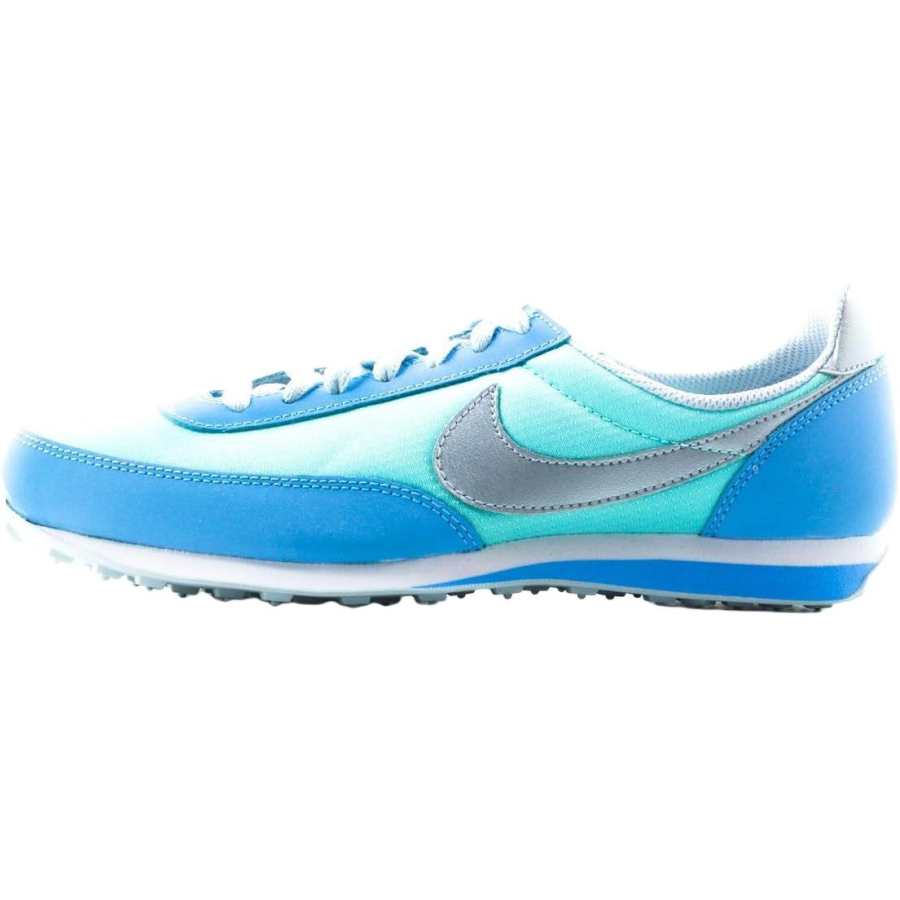 Nike Nike Slip Resistant Abrasion Resistant Low top Kids' Running Shoes Green Blue Kids'