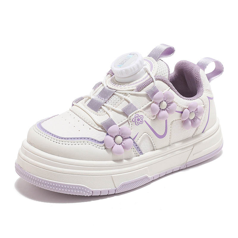 ABC KIDS Abrasion Resistant Abrasion Resistant Kids' Skateboarding Shoes White Purple Kids'