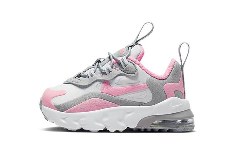 Nike Nike Air Max 270 React Low top Toddler Shoes White Pink Gray Infant And Toddler