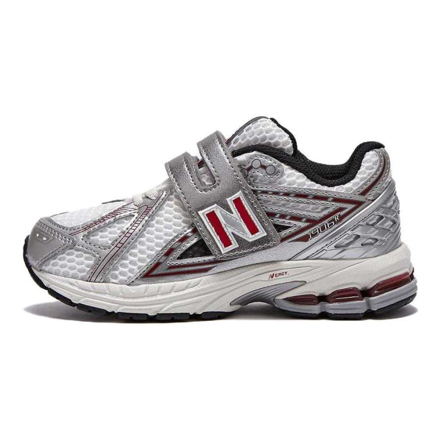 New Balance New Balance NB 1906R Comfortable Cushioning, Wear Resistant Low top Kids' Running Shoes Silver Red Kids'