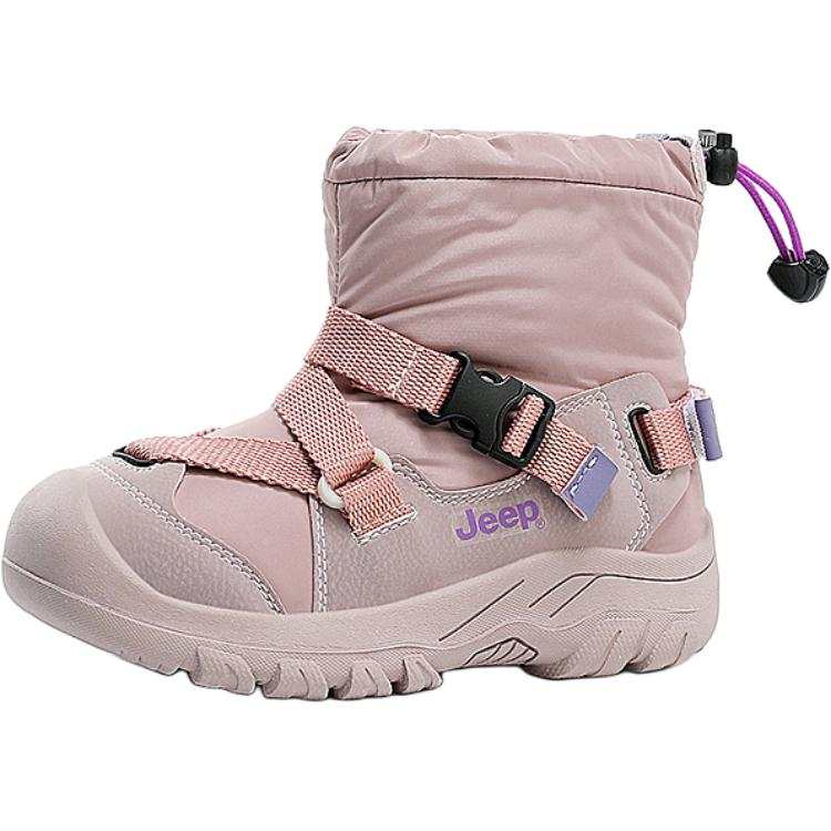 Jeep Snow Boots Athleisure Style, Windproof Cold Resistant, Fleece Lined, Thick Cotton, Comfortable Soft Sole