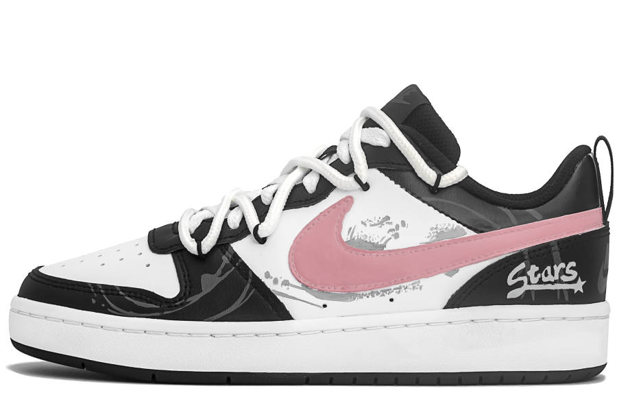 Nike Nike Court Borough Low 2 Slip Resistant Abrasion Resistant Low top Skateboard Shoes Black Kids'