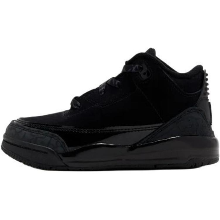 Jordan Jordan Air Jordan 3 Slip Resistant Abrasion Resistant Mid top Toddler Shoes Black Infant And Toddler