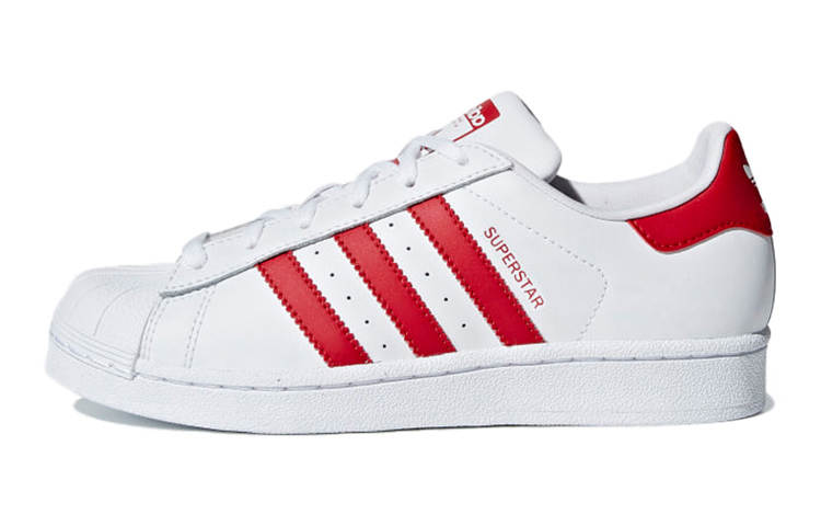 Adidas Originals Adidas Superstar Cloud White Scarlet GS