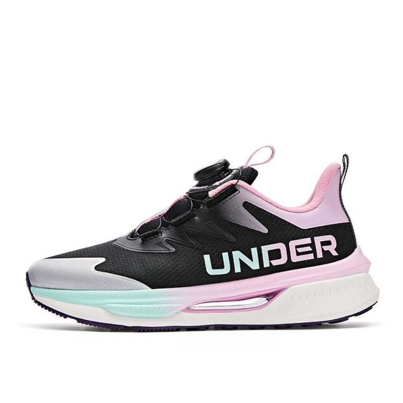 Under Armour Low top Kids' Running Shoes Black/Pink Teenagers