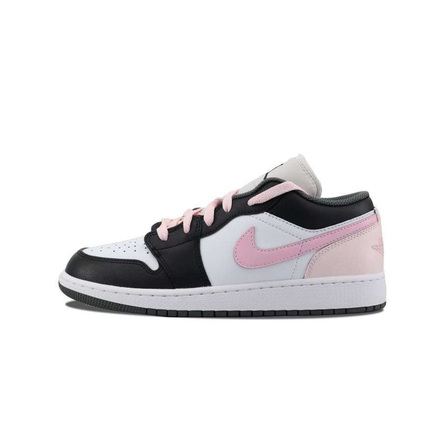 Jordan Jordan Air Jordan 1 Slip Resistant Abrasion Resistant Low top Children's Basketball Shoes Pink Teenagers
