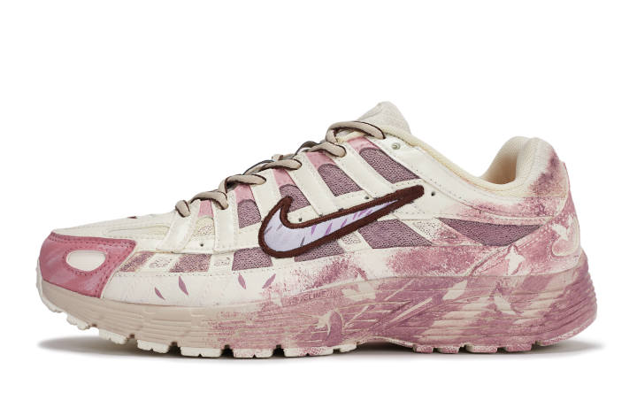 Nike Nike P 6000 Cherry Blossom Rain Breathable Low top Running Shoes Beige Pink Kids'