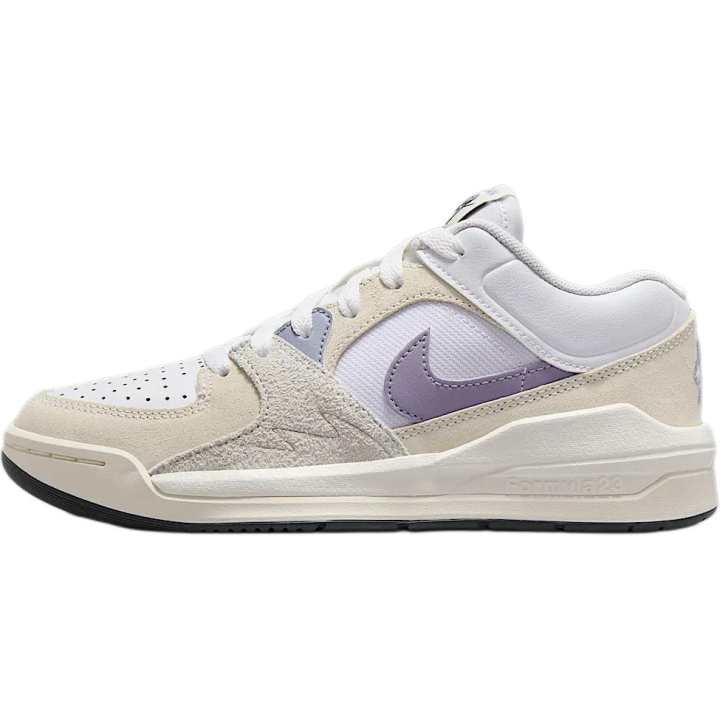 Jordan Jordan Stadium 90 Low top Basketball Shoes White/Coal Black/Ecru/Mist Gray/Blue Unisex