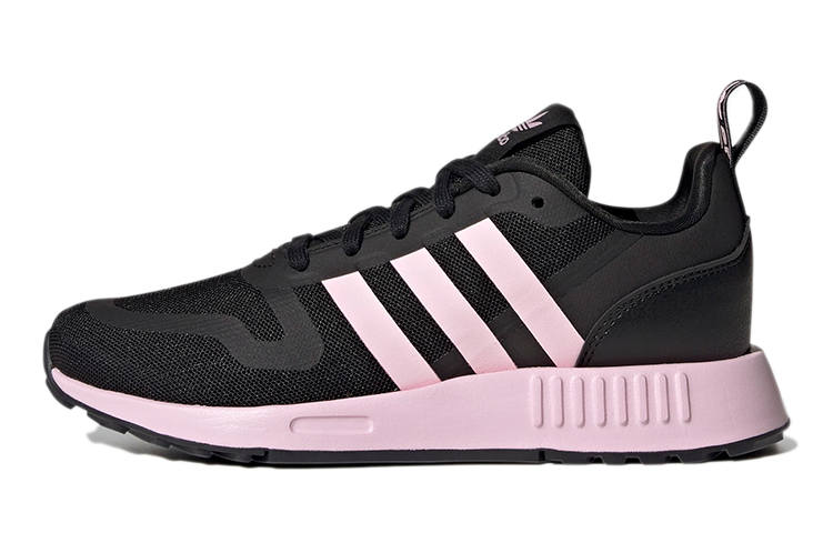 Adidas Originals Multi J Comfortable Abrasion Resistant Low top Kids' Running Shoes Black Pink