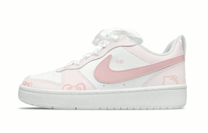 Nike Nike Court Borough Good Night Kitten Synthetic Leather Slip Resistant Cushioning Abrasion Resistant