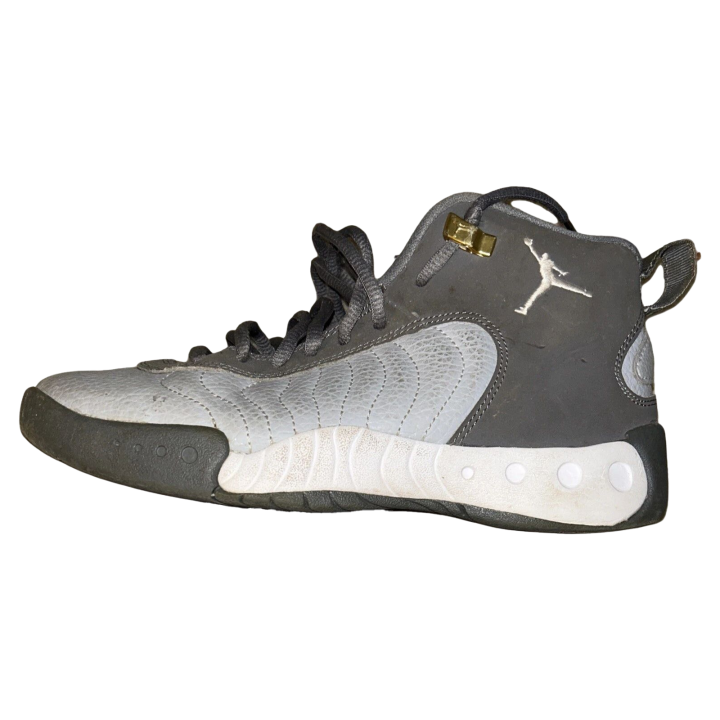 Jordan Jordan Jumpman Pro Leather, Suede High top Basketball Shoes Cool Gray/White/Wolf Gray Unisex