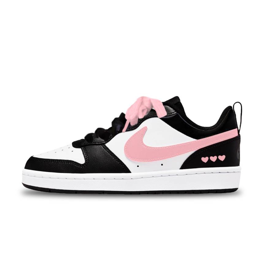 Nike Nike Court Borough Synthetic Leather Low top Kids' Skateboarding Shoes Pink Unisex
