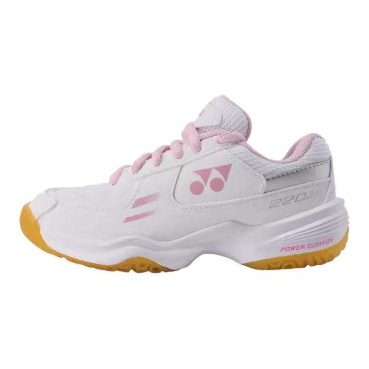 YONEX Abrasion Resistant Low top Kids' Training Shoes White Pink Kids'