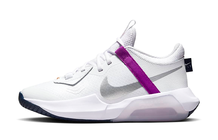 Nike Nike Air Zoom Crossover Low top Performance Basketball Shoes White Purple Unisex