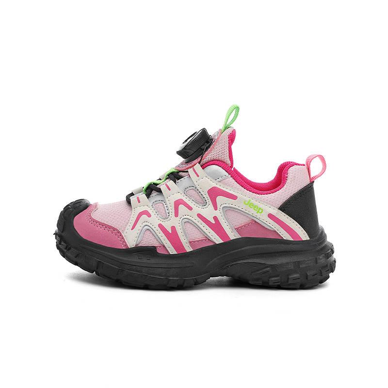 Jeep Low top Kids Lifestyle Shoes Obsidian Black/Rose Pink Unisex