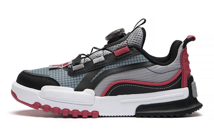 Li-Ning YOUNG Li Ning YOUNG Journey 2.0 Low top Casual Shoes Black Red Teenagers