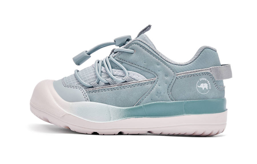 DAVE&BELLA Slip-Resistant Cushioning Wear-Resistant Breathable Lightweight Kids Lifestyle Shoes Gray Blue/Pink Kids'