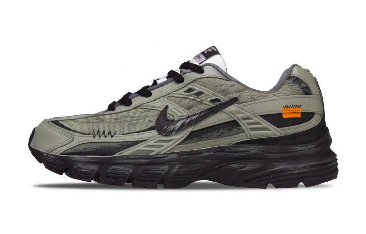 Nike Nike Initiator Cushioning Abrasion Resistant Low top Running Shoes Men's Gray Black Orange