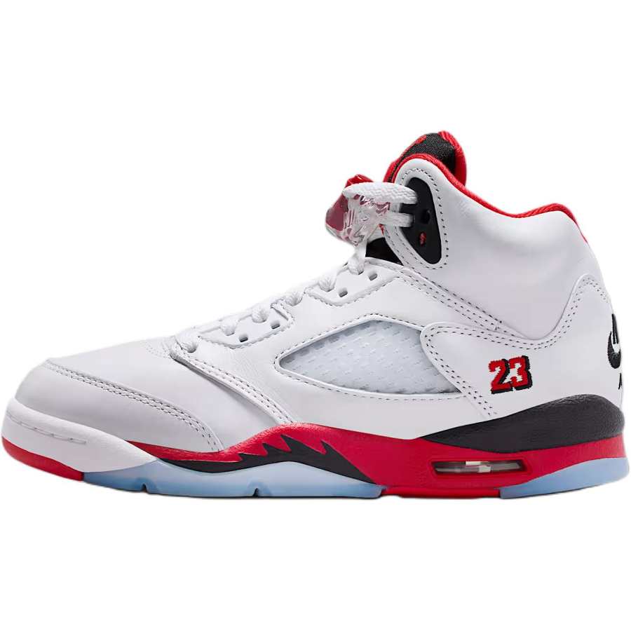 Jordan Jordan Air Jordan 5 High top Basketball Shoes White/Red/Black Unisex