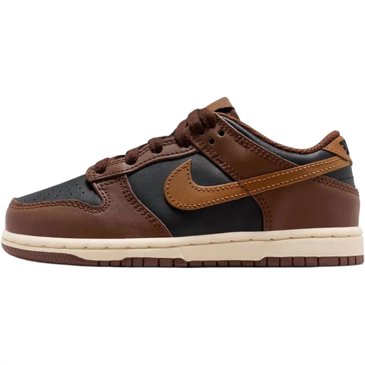 Nike Nike Dunk Low top Kids' Skateboarding Shoes Black Brown Kids'