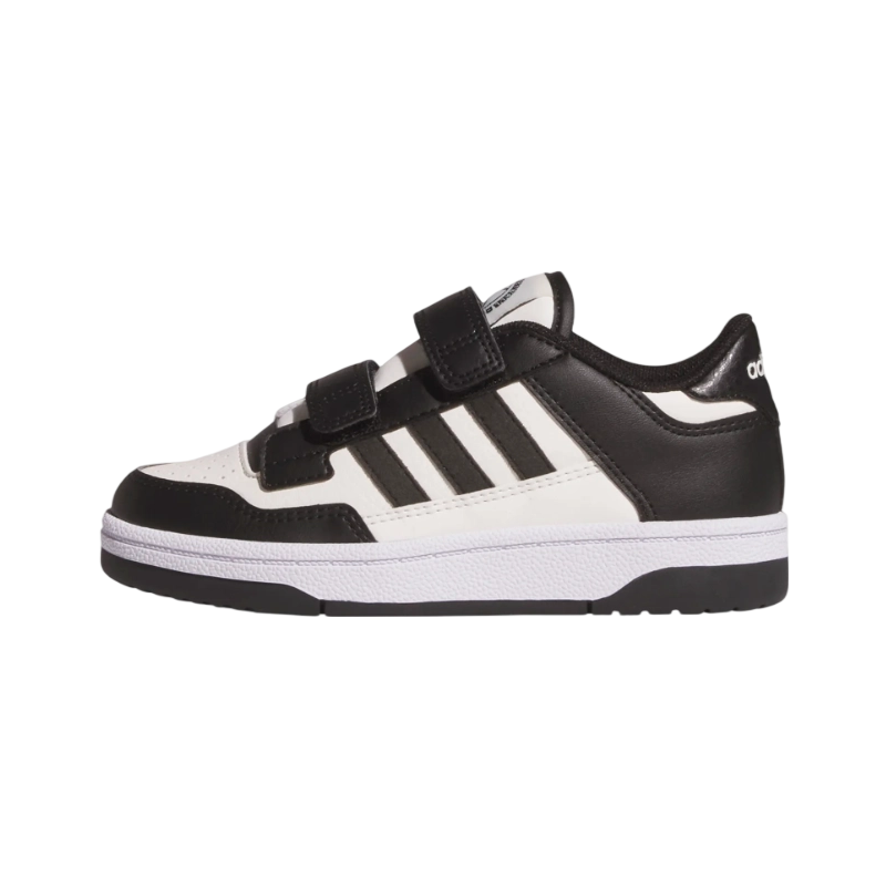 Adidas Adidas Rapid Court Slip Resistant Abrasion Resistant Low top Kids' Skateboarding Shoes Black White Kids'