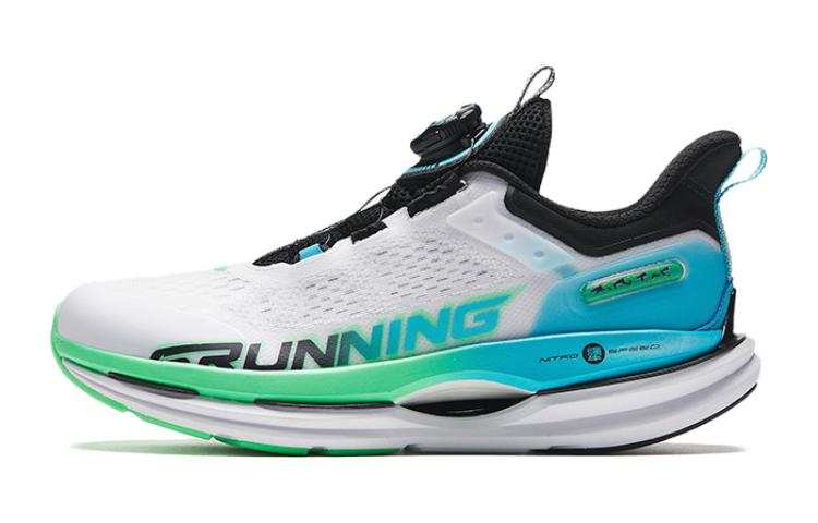 Antakids Anta Slip Resistant Abrasion Resistant Low top Running Shoes White Black Green Teenagers