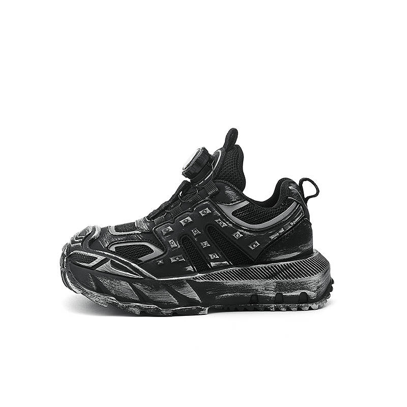 Jeep Low top Kids' Running Shoes Deep Black Polished Teenagers