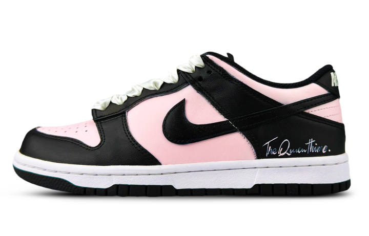 Nike Nike Dunk Leather Low top Kids' Skateboarding Shoes Black Teenagers