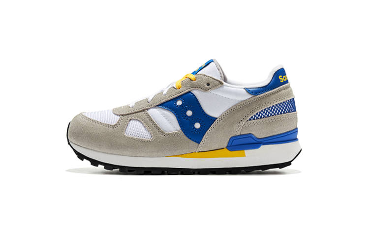 Saucony Shadow Original Classic Vintage Low top Running Shoes Gray White Blue Kids'