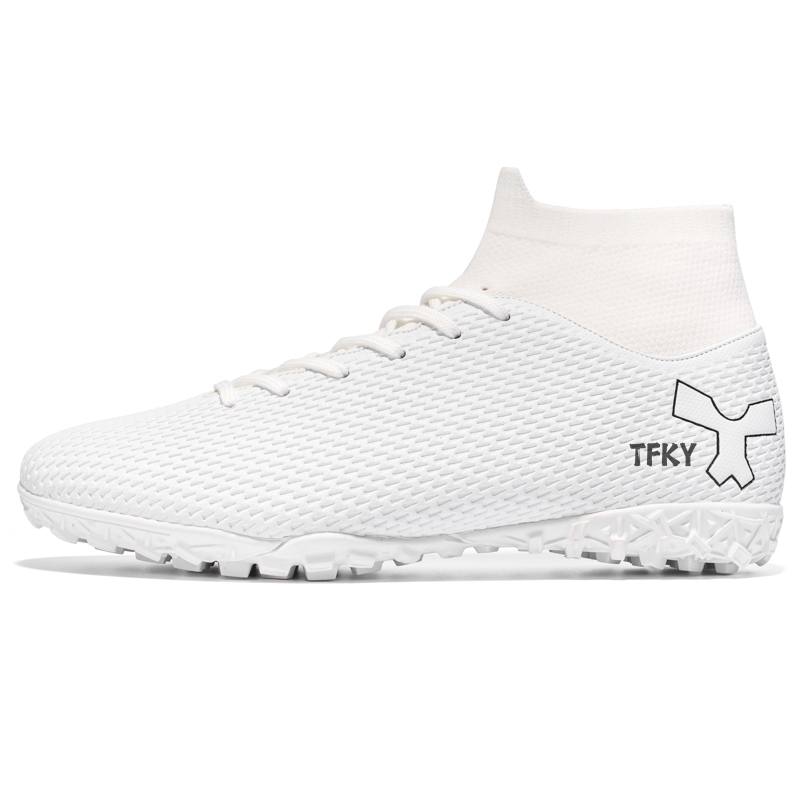 TFKY Slip Resistant Anti Kick Abrasion Resistant High top Kids' Soccer Shoes Kids'