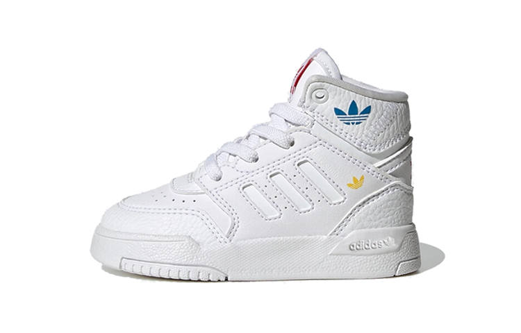 Adidas Originals Drop Step Slip Resistant Abrasion Resistant High top Toddler Shoes Infant And Toddler